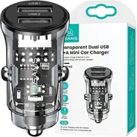 Usams C31 3A 2xUSB-A Schnellladegerät schwarz/black CC162CC01