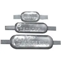 Tecnoseal Edelstahl Ovale Anode Mit Riemen Für Sealine 0.6kg