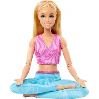 Barbie Made-to-Move-Modepuppe, blond mit abnehmbarem Sportoberteil und Hose, 22 bewegliche „Gelenke“, Modepuppe, Weiblich, 3 Jahr(e), Mädchen, 304,8 mm, 125 g