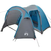 vidaXL Kuppelzelt 6 Personen Blau
