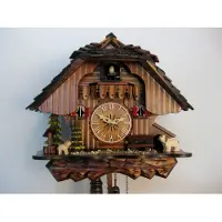 Engstler - 443_Q - Kuckucksuhr - Quarz - Nussbaum - 28 cm