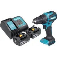 Makita DHP 490 SF Akku Schlagbohrschrauber 18 V 65 Nm Brushless + 2x Akku 3,0 Ah + Ladegerät