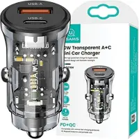 Usams Ład. Sam. 1Xusb+1Xusb-C C32 30W Schnellladegerät Czarny/Schwarz Cc164Cc01 (Us-Cc164)