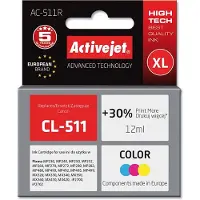 ActiveJet AC-511R Tintenpatrone (Ersatz für CL-511; Prämie; 12ml; farbe), Hohe (XL-) Ausbeute, Cyan, Magenta, Gelb, Tinte auf Farbstoffbasis, 12 ml, 1 Stück(e), Einzelpackung