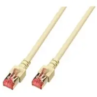 Dönges Patchkabel Cat. 6, 2x RJ45 mit S/FTP, 25m, grau - grau