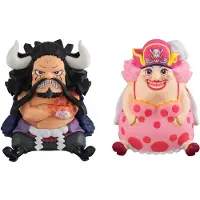 Megahouse One Piece Up Sieh Dir Die Pvc-figur Von Kaido Dem Biest Und Big Mom Mit Kürbis Und Semla An 11 Cm