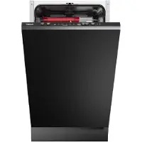Teka DFI 44800, Voll integriert, Single (45 cm breit), Schwarz, Berührung, LED, 10 Maßgedecke