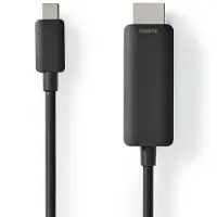 Nedis Ccgl64655bk20 Usb-c-auf-hdmi-adapterkabel Usb 3.2 Gen 1 4k Vernickelt 2 M 60hz