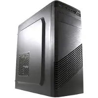 LC-Power 7037B, Midi Tower, PC, Schwarz, ATX, micro ATX, Mini-ITX, Metall, Kunststoff, 14,5 cm