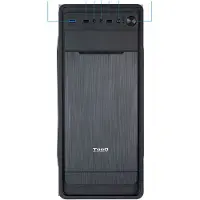 TooQ TQC-5701U3C-B, Midi Tower, PC, Schwarz, ATX, micro ATX, Mini-ITX, Stahl, 15 cm