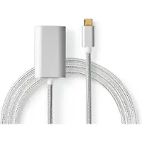 Nedis CCTB64680AL20 USB-C-Adapter USB 3.2 Gen 1 USB-C Stecker 4K@60Hz 2 m Silber