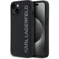 Karl Lagerfeld 3d Rubber Glitter Logo Iphone 14 Handyhülle