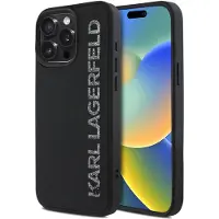 Karl Lagerfeld 3d Rubber Glitter Logo Iphone 15 Pro Max Handyhülle