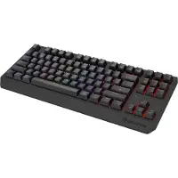 Genesis Thor 230 TKL Wireless Outemu Silent Lemon, Verkabelt & Kabellos, USB + RF Wireless + Bluetooth, Mechanischer Switch, QWERTY, RGB-LED, Schwarz