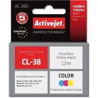 ActiveJet AC-38R Tintenpatrone (Ersatz für Canon CL-38; Prämie; 12ml; farbe), Hohe (XL-) Ausbeute, Cyan, Magenta, Gelb, Tinte auf Farbstoffbasis, 12 ml, 1 Stück(e), Einzelpackung