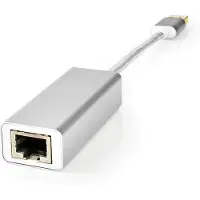 Nedis CCTB61950AL02 USB-Netzwerkadapter USB-A auf RJ45 Buchse 0,2 m Silber