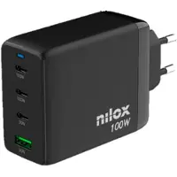 Nilox NXGANUSBC100, Drinnen, AC, 2 m, Schwarz
