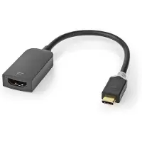 Nedis CCBW64652AT02 USB-C-Adapter USB 3.2 Gen 1 USB-C Stecker 0,2 m Anthrazit