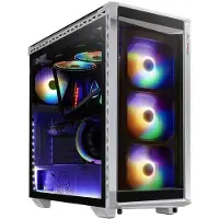 XPG BATTLECRUISER Midi-Tower Weiß, Midi Tower, PC, Schwarz, Weiß, ATX, EATX, micro ATX, Mini-ITX, SPCC, Gaming