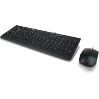Lenovo 300, Volle Größe (100%), Kabelgebunden, USB, QWERTY, Schwarz