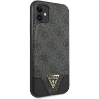 GUESS 4G Triangle Collection – iPhone 11 Hülle (Grau)
