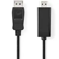 Nedis Ccgb37100bk30 Displayport-kabel Dp M-hdmi-anschluss 4k Vernickelt 3 M 30hz