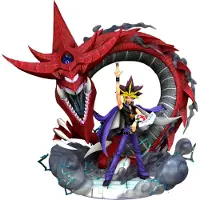 Plastoy Yami Yugi &amp; Slifer Yugioh! Statue Figur