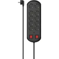 Hama 10 Stecker Mehrfachsteckdose 2 M