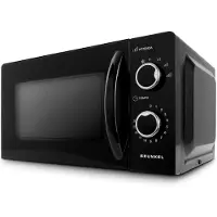 Grunkel - Mikrowelle de 20 Liter und 700W de Leistung mit 5 und 6 Stufen de Leistung und Timer de 60Minuten (No Grill schwarz)