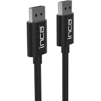 Inca 2 Meter DisplayPort Kabel: 4K HD Auflösung mit 60 Hz, 7.1 bis 5.1 Audio-Passthrough und sicherer Verschlussmechanismus
