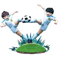 Plastoy Captain Tsubasa Oliver Hutton &amp; Tom Becker Golden Twin Figur