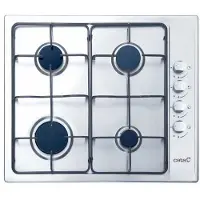 CATA GI 6004 X, Schwarz, Edelstahl, Integriert, Gaskochfeld, Edelstahl, 4 Zone(n), 4 Zone(n)