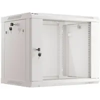 Lanberg WF01-6409-10S, Wandmontiertes Regal, 9U, 60 kg, 18 kg, Grau