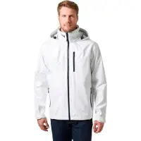 Helly Hansen für Herren. 34443 Segeljacke Crew Hooded 2.0 weiß (S), Lässig, Polyester, Draußen
