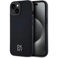 DKNY Pu Leather Stack Logo Magsafe Iphone 15 Handyhülle
