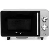 Orbegozo MIG 2047 CE, Arbeitsplatte, Grill-Mikrowelle, 20 l, 1150 W, Drehregler, Edelstahl