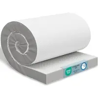 Aktiv shop GmbH ELONEO Viscoelastischer Matratzen Topper 90x190cm, Matratzentopper mit Memory Foam Effekt, 8 cm Höhe, Matratzenauflage für Bett und Boxspringbett