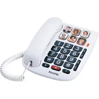 Alcatel TMAX 10, Analoges Telefon, Kabelgebundenes Mobilteil, Freisprecheinrichtung, Weiß