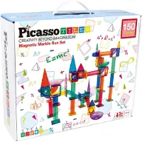 PicassoTiles Kugelbahn Magnetischer Bausatz 150 Teile