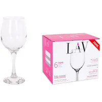 LAV Glas Fame, , Glas, für Wein, 300 ml, 60x190 mm, Packung 6 Stk