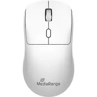 MediaRange MROS257, Beidhändig, Optisch, 1600 DPI, Weiß
