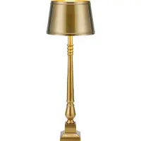Markslöjd Tischleuchte Metallo, antikmessingfarben, Metall, Höhe 66 cm