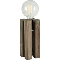 Markslöjd Lodge Tischlampe Braun 28 cm