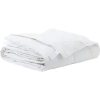 vidaXL Bettdecke 260 x 220 cm Frühling, Herbst Feder Weiß Atmungsaktiv