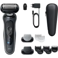 Braun Series 6 62-G1650s, Folienschaber, Schwarz, Tasten, Akku, Lithium-Ion (Li-Ion), Integrierte Batterie