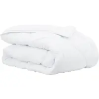 vidaXL Winterbettdecke 240 x 200 x 5 cm Winter Polyester Weiß