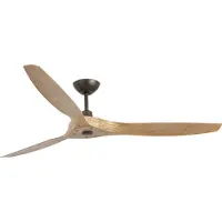 Faro Deckenventilator Morea L, DC, 3 Flügel hellbraun
