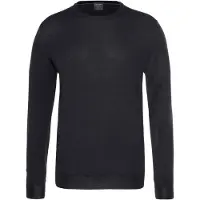 Olymp Pullover O-Hals Wolle Dunkelblau