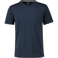 Lerros Kurzarmshirt , Herren, Gr. L, blau (classic navy), Feinstrick, Obermaterial: 100% Baumwolle, unifarben, normal, Rundhals, angesetztes Bündchen, Shirts Kurzarmshirt, in Feinstrick