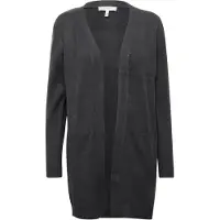 B.young Strickjacke "Damen Langarm BYNONINA", Damen, Gr. XL, grau (dunkelgrau melange), Obermaterial: 50% Viskose CV. 27% Nylon NY. 23% Polyester PES., Strickjacken Strickjacke